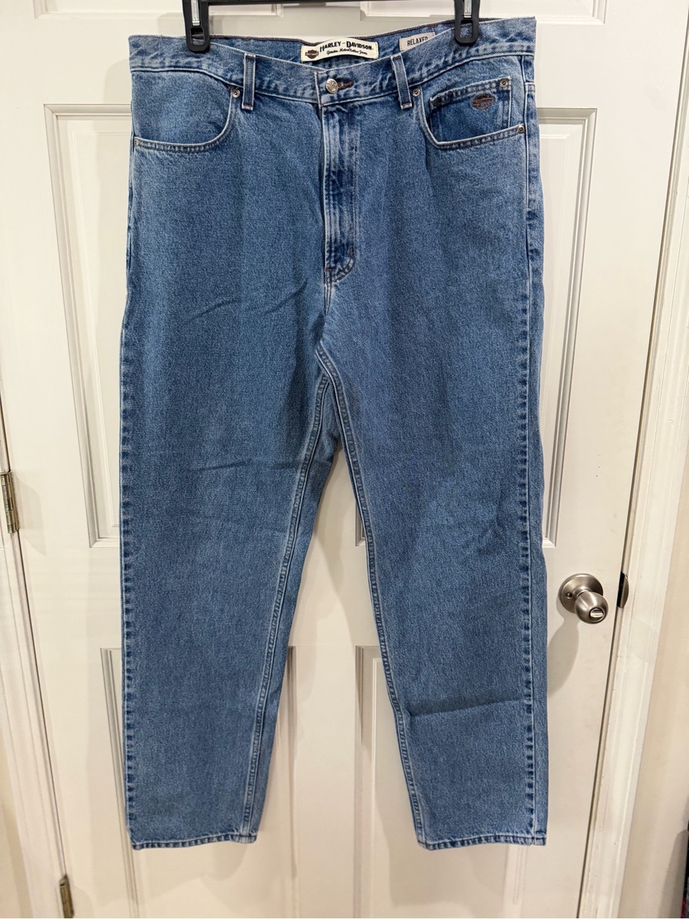 Harley-Davidson Relaxed Blue Men’s Jeans - Classic Denim Size 38/36